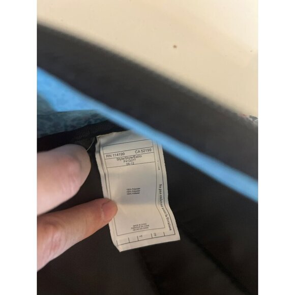 Roxy Girl Multicolor Stripe Boho Floral Backpack Black Interior - Picture 8 of 8